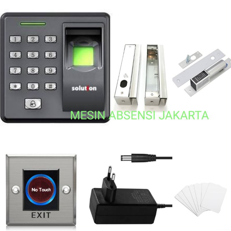 solution a101 mesin access door paket akses door fingerprint rfid pin