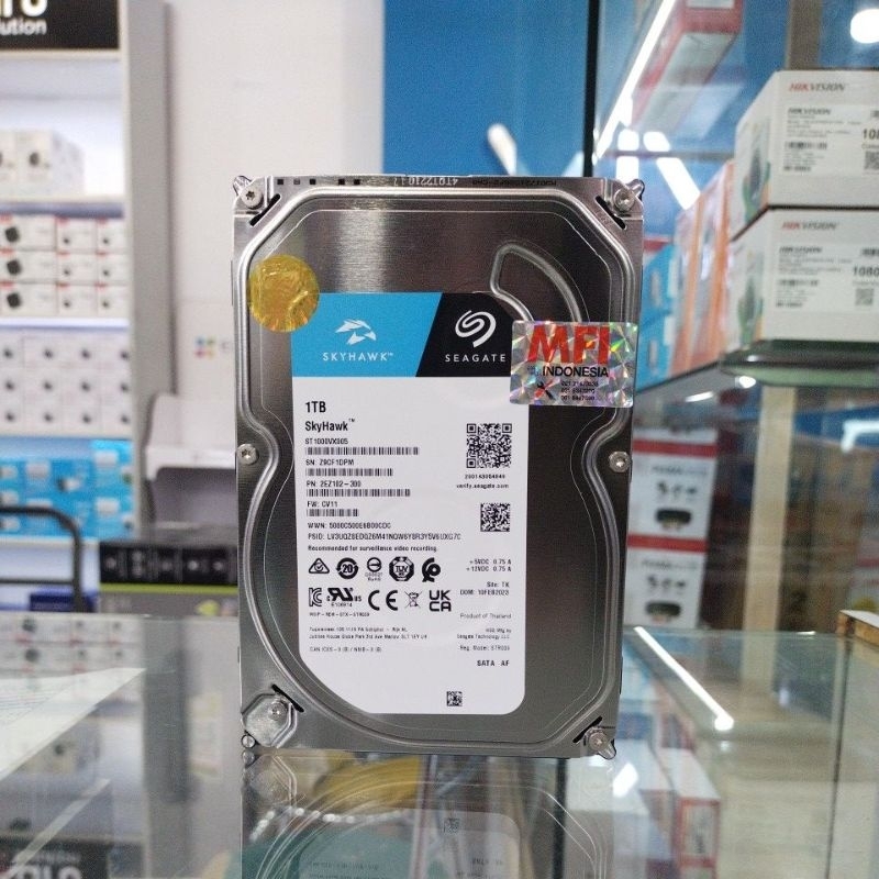 HDD CCTV SEAGATE 1TB SKYHAWK 3.5 INCHI GARANSI 3 TAHUN