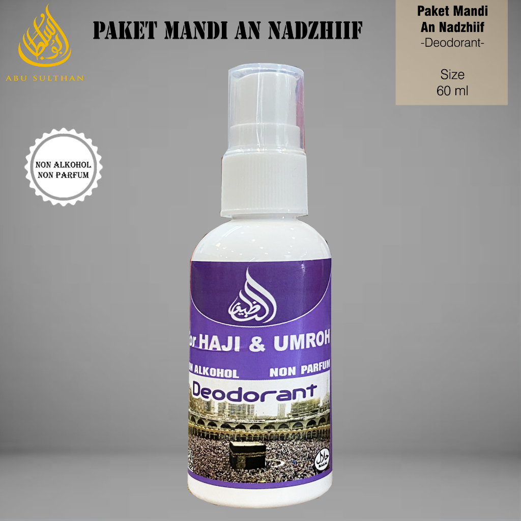 Deodorant Spray An Nadzhiif Grosir 60 ML Herbal Natural Perlengkapan Mandi Haji Umroh