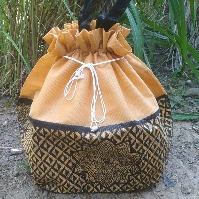 tas hajatan serut motif Surya dus 20x20