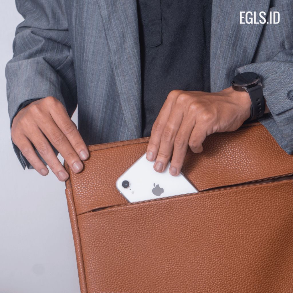 Tas Laptop Case Pria Wanita Bahan Kulit Premium Motif Jeruk Terbaru - EGLS.ID