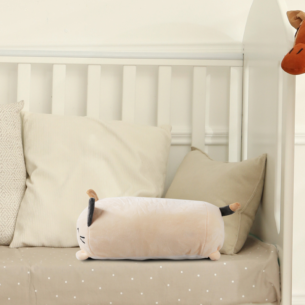 Boneka Bantal Karakter Kucing Lucu Plush Stuffed Toy - ZN91 - Cream