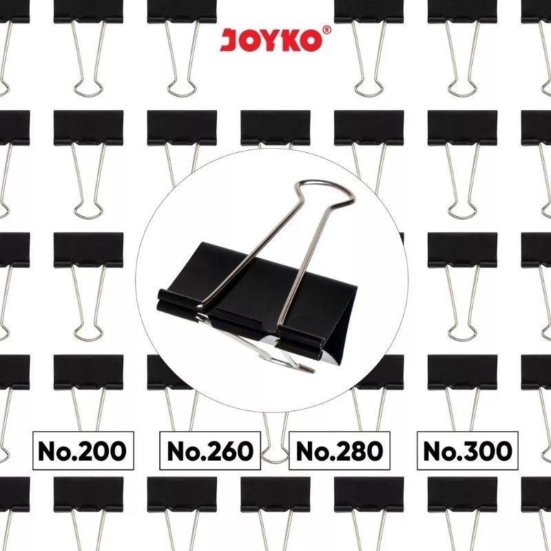 

( Ecer ) Binder Clip No.200/No.260/No.280/No.300 hitam