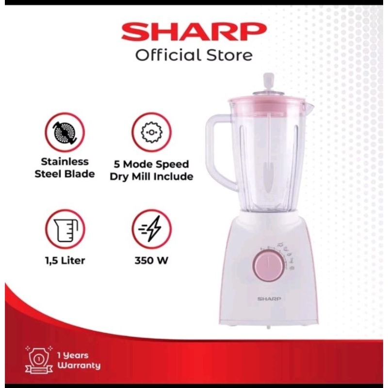 Sharp Blender Plastik Fullset EM 152P PK