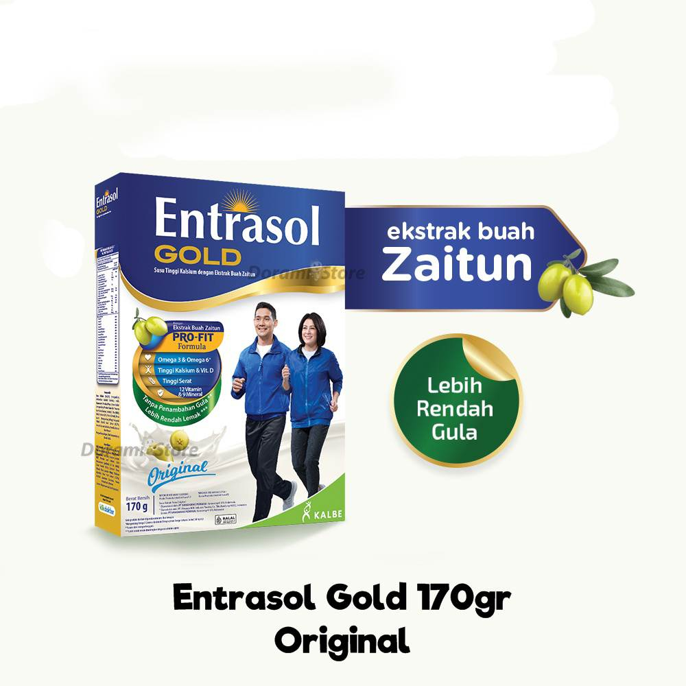

Entrasol Gold Susu Bubuk kalsium Untuk Tulang ukuran 170gr