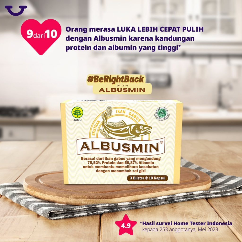 Albusmin 3 Blister 10 Kapsul