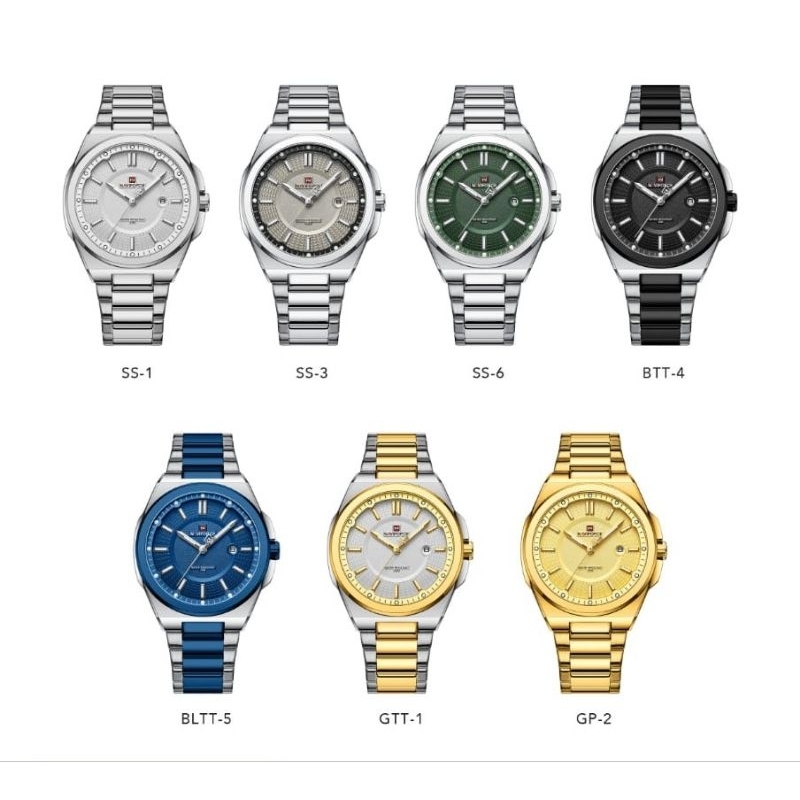 Jam Tangan Pria Naviforce NF-9212 Stainless Steel Original