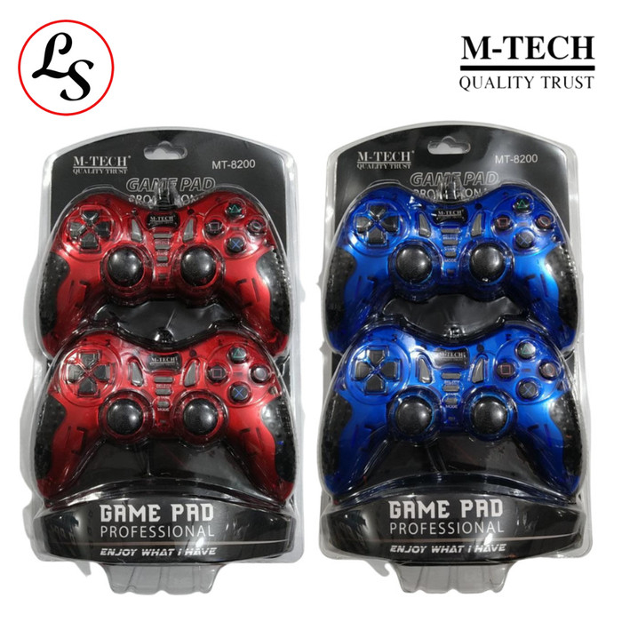 M-TECH GAMEPAD Joystick Stik Stick PS PC Double Turbo Mtech MT 8200