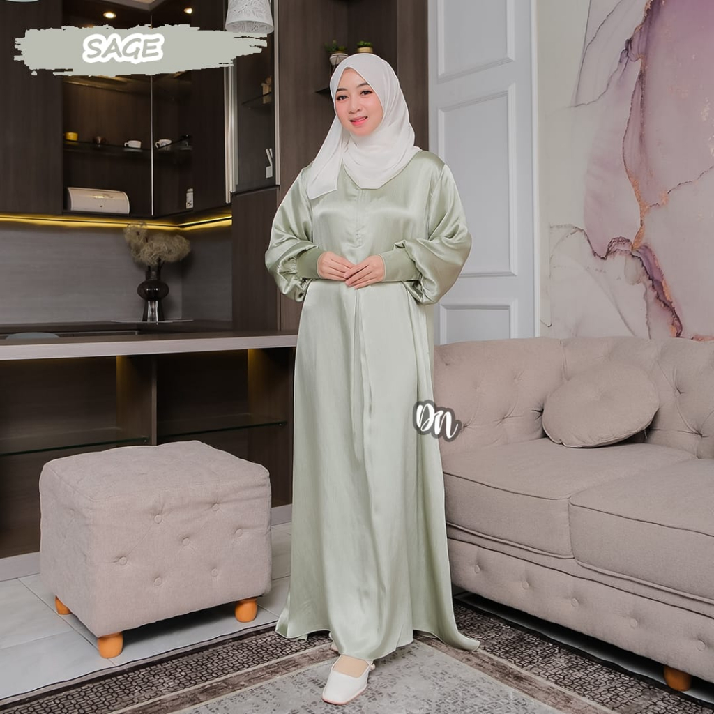 KARINA DRESS CARDENZA SILK SIMAR KILAP MEWAH GAMIS PESTA WANITA SYARI OOTD FASHION TERKINI