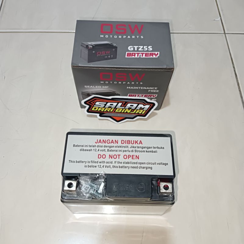 AKI MOTOR KERING / BATERAI KERING SUPRA X 125 /KPH/ REVO / FIT NEW / KHARISMA / BEAT / VARIO 110