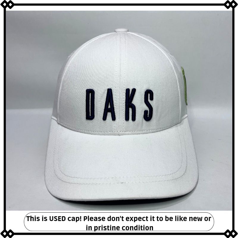 topi putih DAKS original unisex preloved