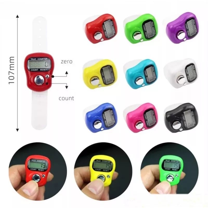 [ BATAM] BISA COD TASBIH DIGITAL MINI Alat Hitung Elektronik Finger Tally Counter Mini Jari Penghitu