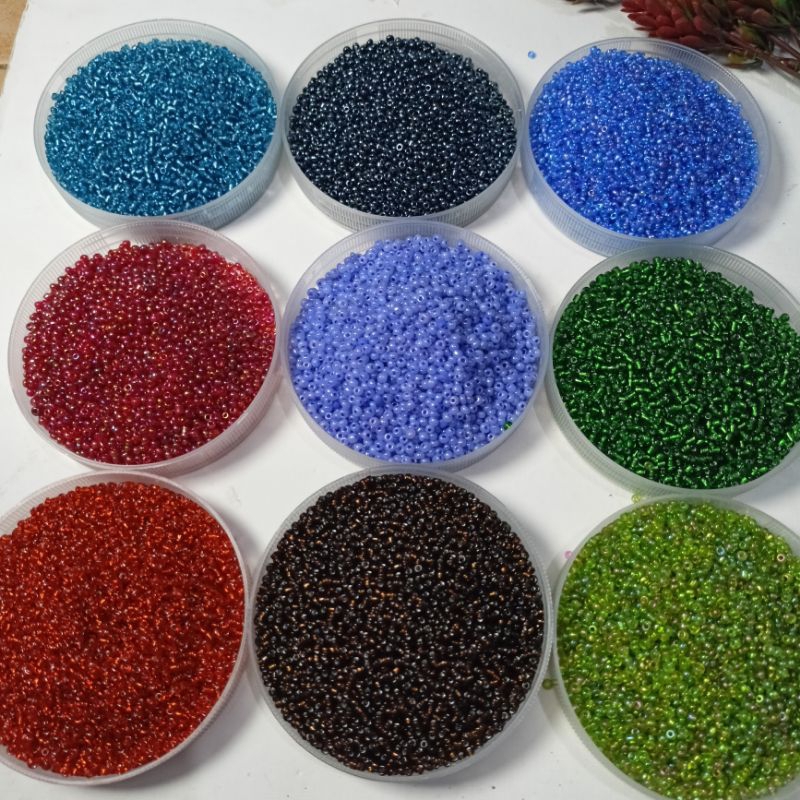 Manik pasir 8.o/3mm 10gr bahan gelang kalung