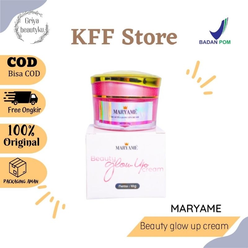 Maryame Beautee / Maryame Beauty Glow Up Cream / Cream Bpom / Skincare Bpom