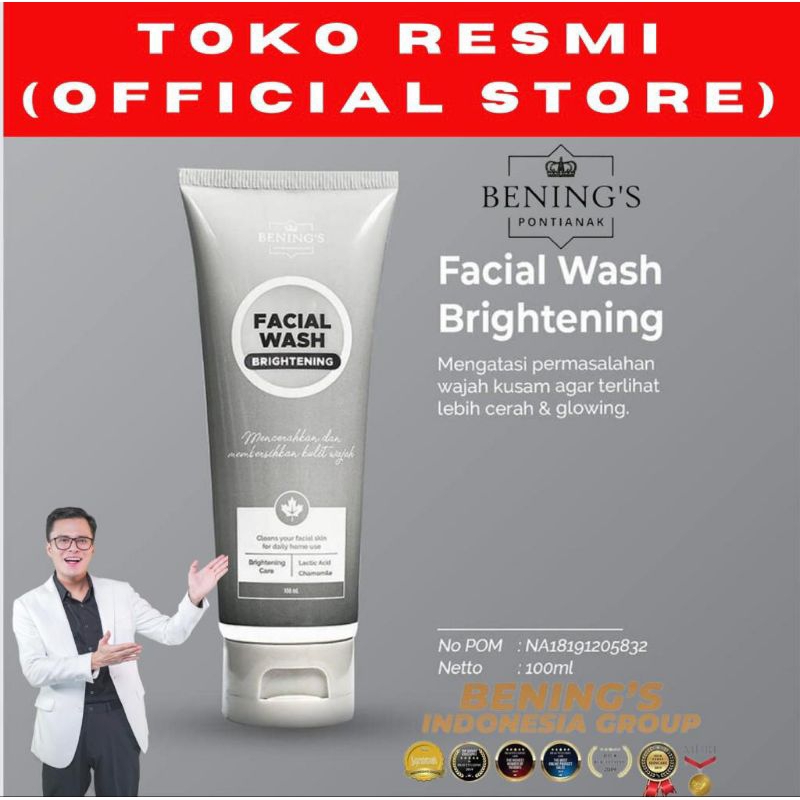 FACIAL WASH BRIGHTENING BENING'S dr OKY PRATAMA Facial Wash BENING