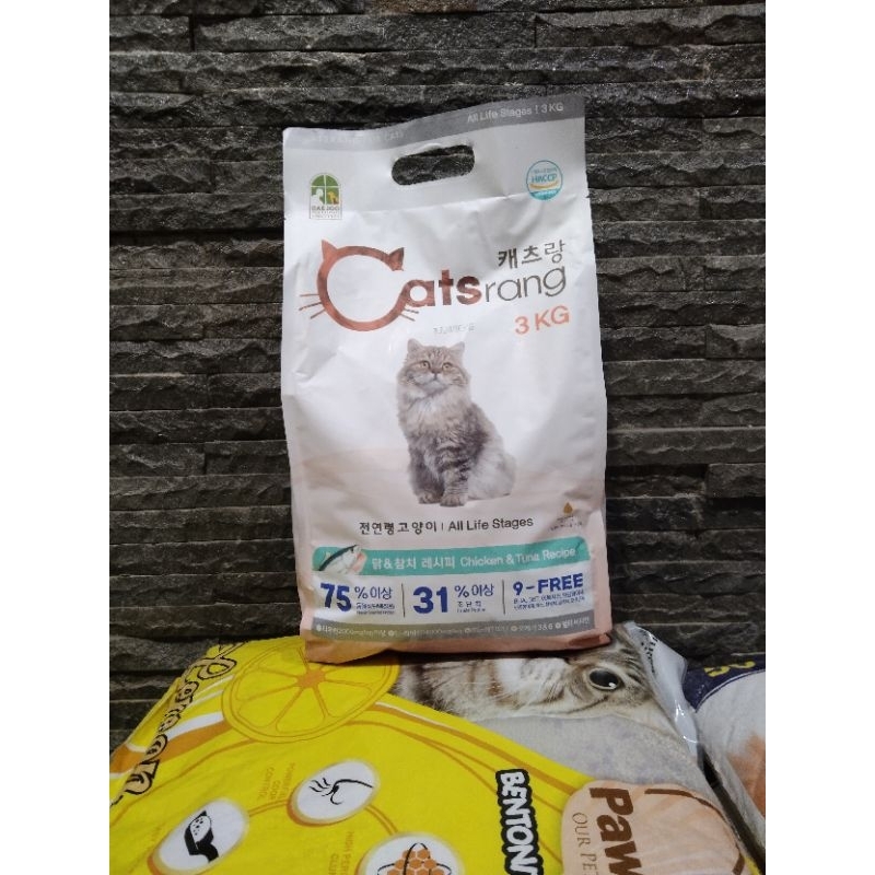 Catsrang All Stage Dry cat food 3 kg makanan kucing semua tahapan