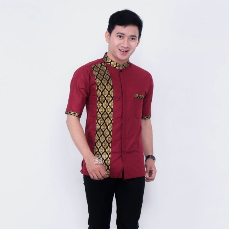 [REAL PICTURE] HEM BATIK PRIA/COWOK LENGAN PENDEK ORIGINAL