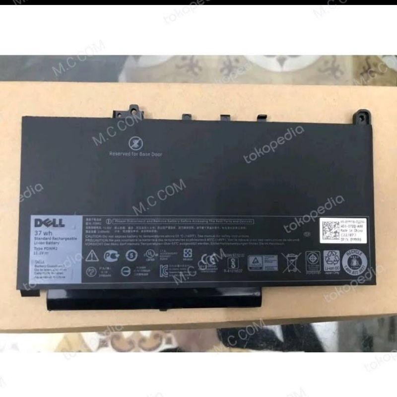 Baterai Battery Laptop Dell Dell Latitude E7470 E7270 PDNM2 11.1V 37WH