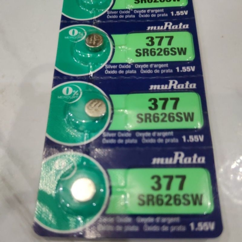 Baterai jam tangan muRata 377 SR626SW SR 626 SW Battery kecil batre kancing