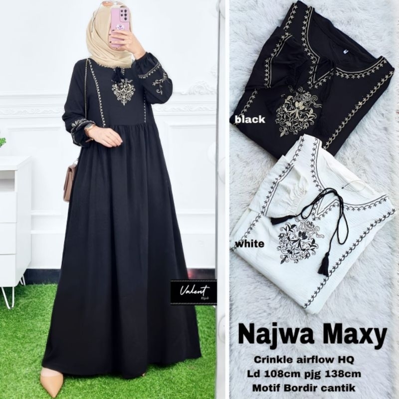 NAJWA MAXY // GAMIS WANITA // ORI BY VALENT