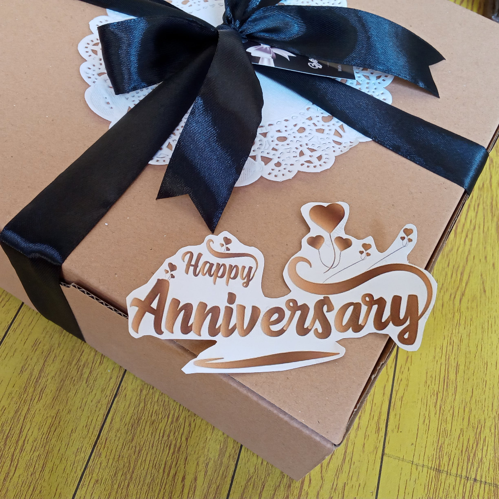 Stiker Anniversary Tambahan Hiasan Hampers Khusus Hampers BbynBoo