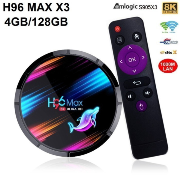 Dijual H96 MAX X3 - Android OS Smart TV Box 8K UHD - RAM 4GB ROM 128GB Berkualitas