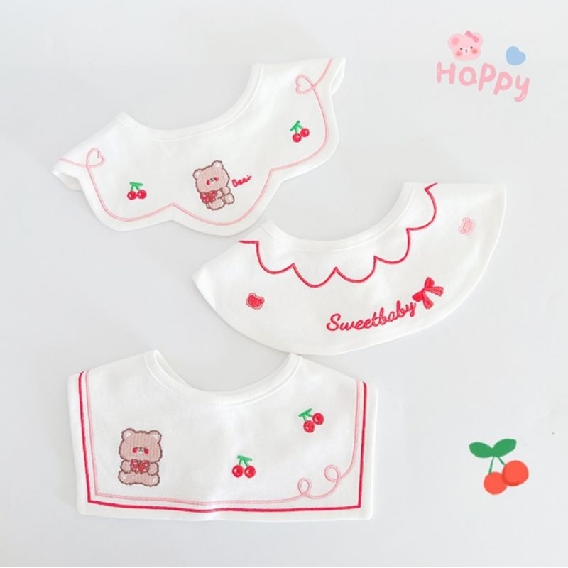 BIANCA - Bibs Tadah Air Liur Premium Anak 3 in 1 RABBIT GREY SERIES