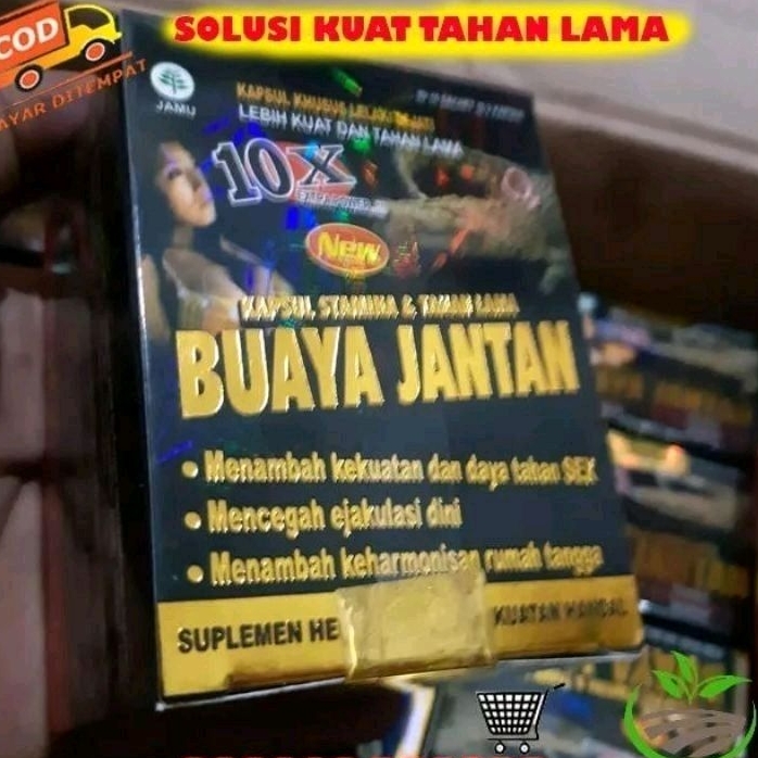 Suplemen Herbal Buaya Jantan 10X penambah stamina pria