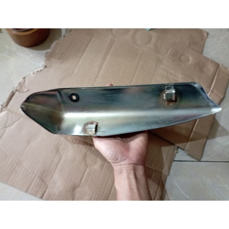 COVER PELINDUNG  KNLPOT SATRIA FU 150 F1 BESI CHROOM ORIGINAL