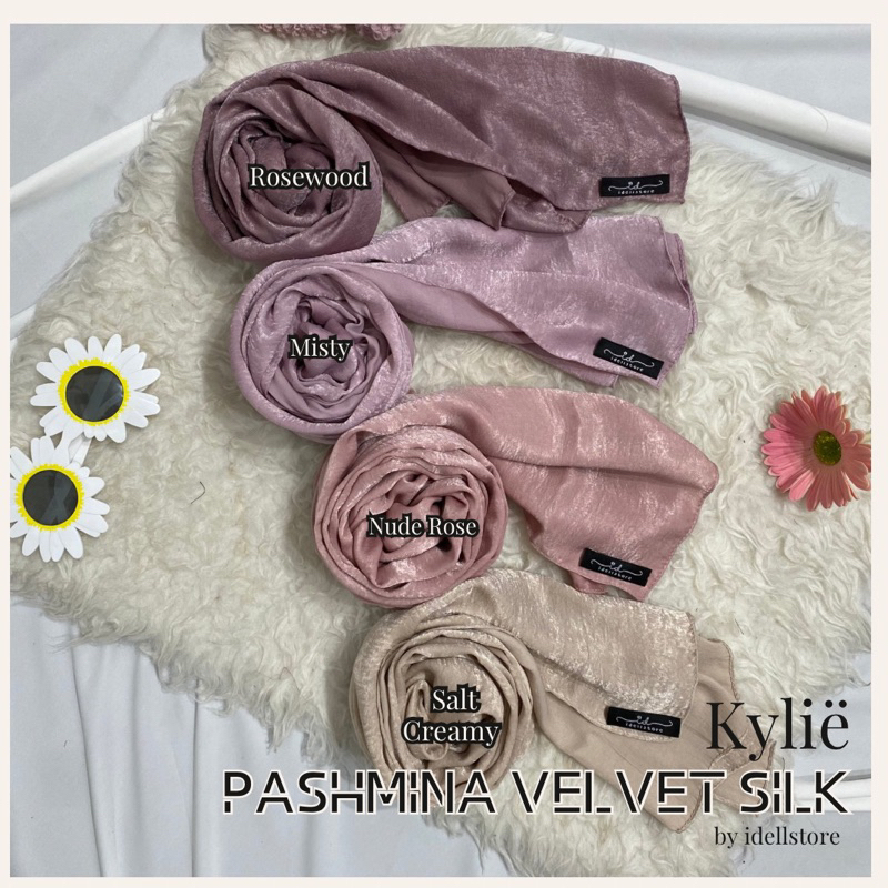 [BUY 1 GET 1] 11-15 November 2023 • Pashmina Velvet Silky by Idellstore • Pashmina velvet termurah terbaik jahit rapi pashmina velvet premium