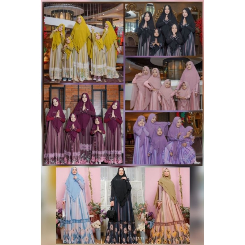 (9) ALEENA / Umaizah Couple Family Gamis Syari By El.Deena. TZY Olshop