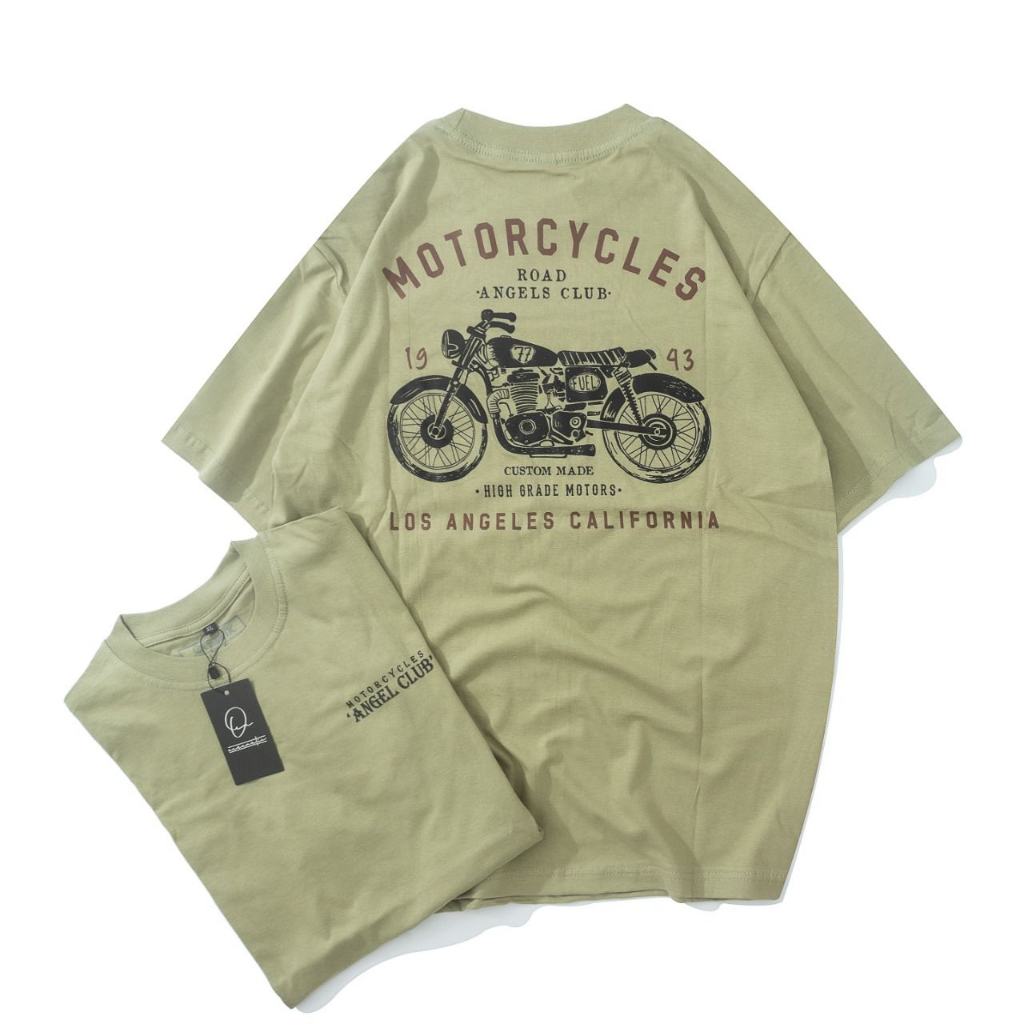 [COD] Kaos Motor Cycles Dan 420 Smoking Army Color