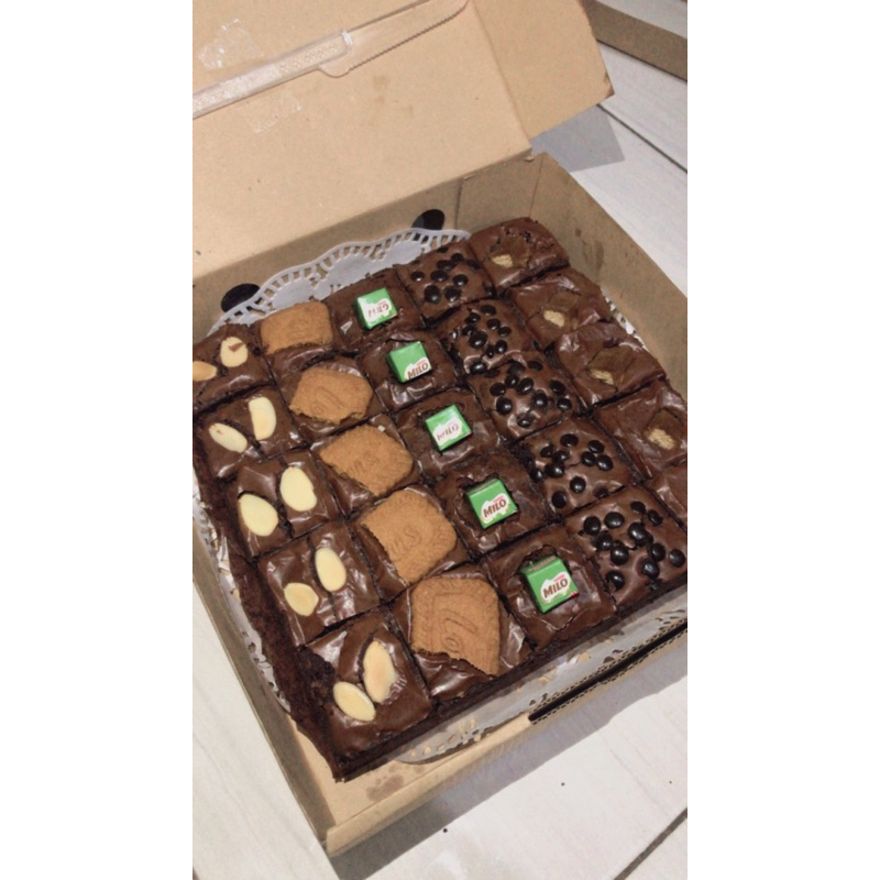 

Brownies sekat 20x20cm | Maleobakes