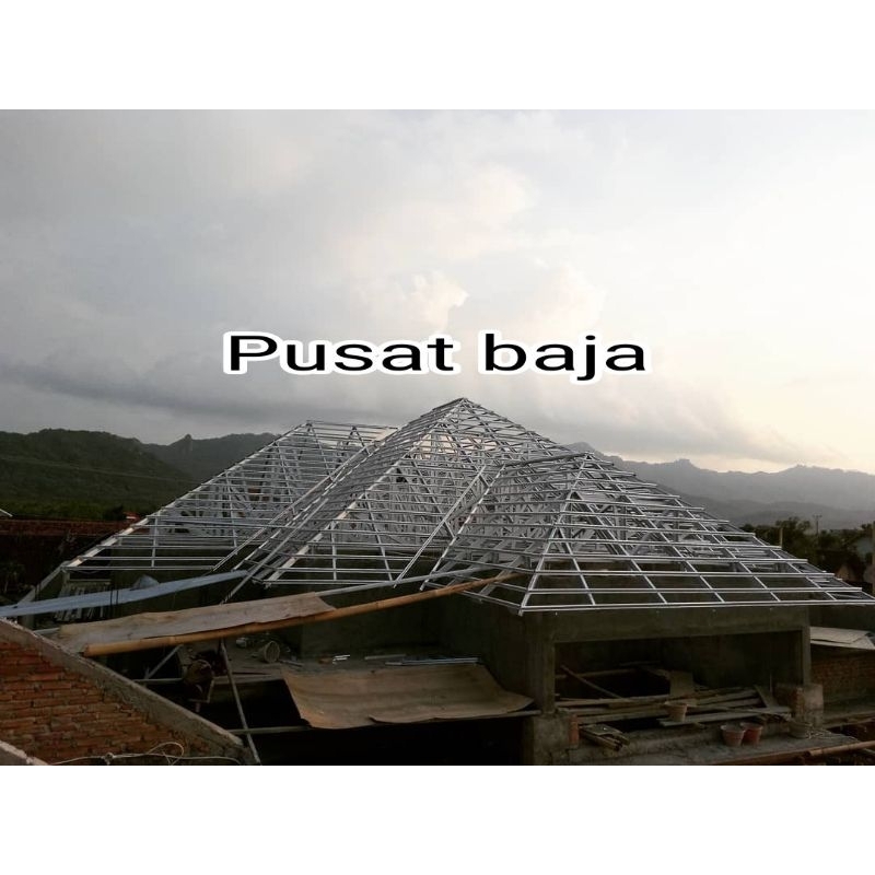 RANGKA ATAP BAJA RINGAN TERPASANG
