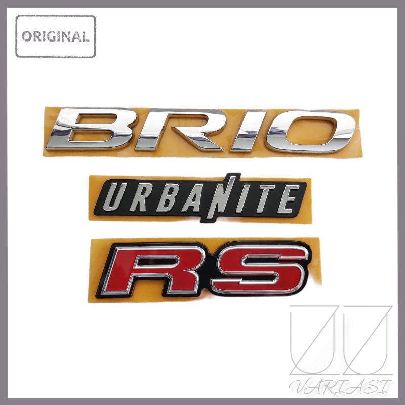 EMBLEM HONDA BRIO URBANITE / LOGO TULISAN BAGASI BRIO URBANITE ORIGINAL