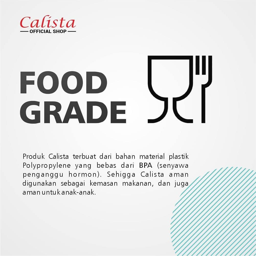 CALISTA STELLA PUTIH 6 PCS TOPLES PLASTIK SET BENING FOOD CONTAINER BOX ORGANIZER WADAH PENYIMPANAN KULKAS