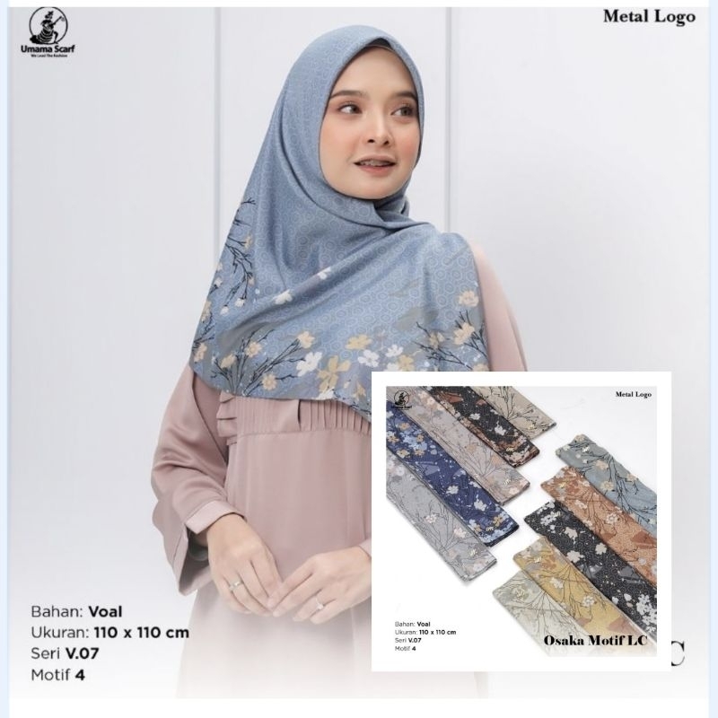 PAKET USAHA JILBAB SEGI4 OSAKA MOTIF UMAMA, HIJAB SEGIEMPAT OSAKA MOTIF BY UMAMA