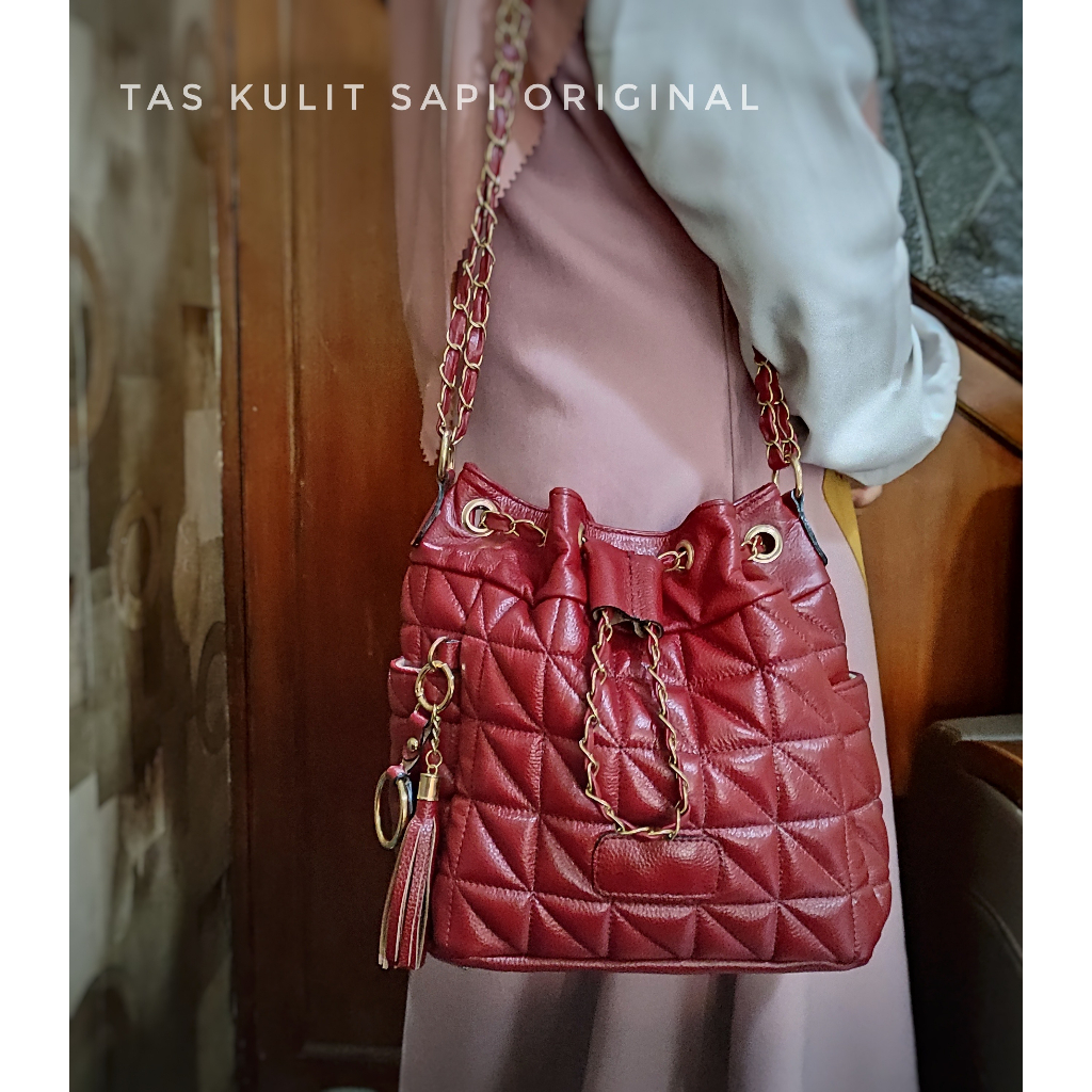 Tas Kulit Garut Tas Selempang Wanita Kulit Asli Garut