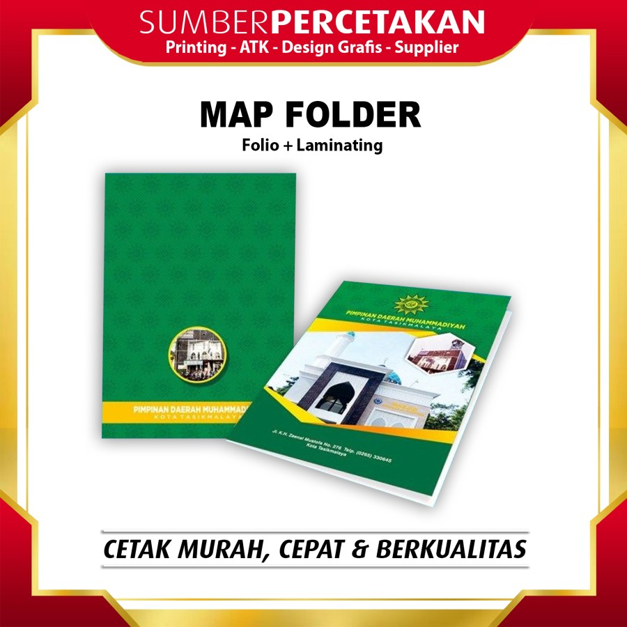 

Cetak MAP Murah Ukr. Folio + Laminating & Poli Emboss