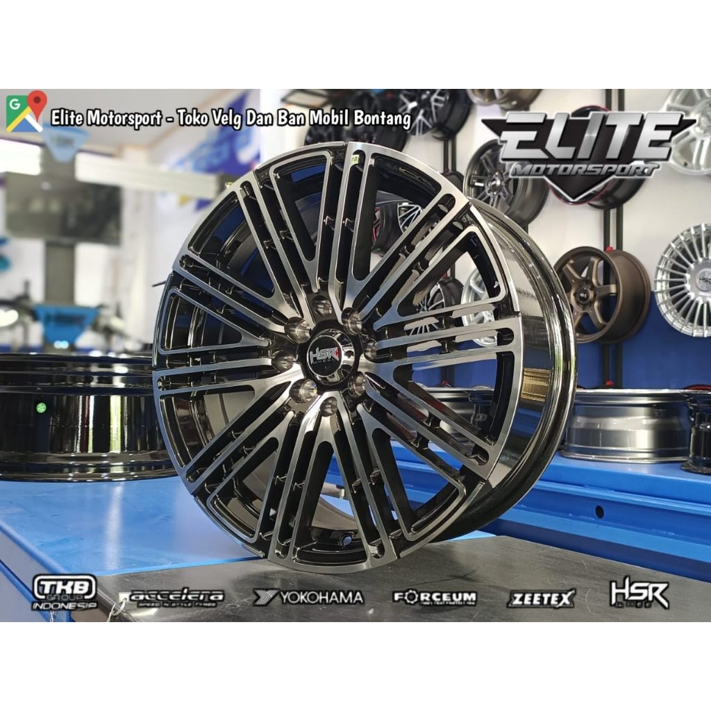 Velg Racing mobil Avanza Kijang Xenia Livina R17 Lubang 4 Double PCD - VELG RACING HSR TOMOK