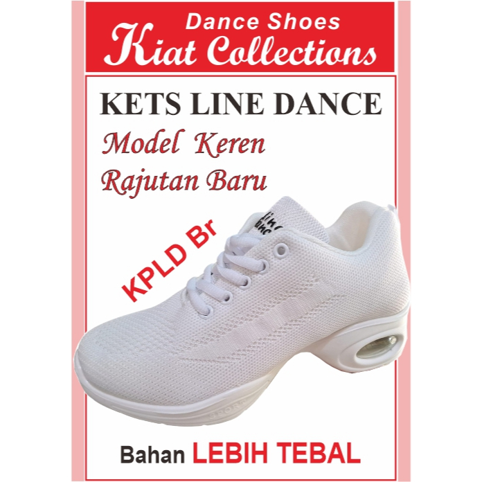 SEPATU MEREK LINE DANCE BARU RAJUTAN TERBARU KETS SNEAKERS TARI MENARI  DANSA JOGING OR  LARI  SENAM  SHUFFLE DANCE