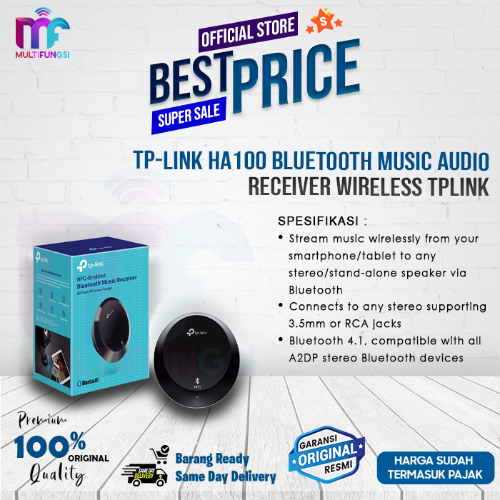 TP-LINK HA100 Bluetooth Music Audio Receiver TPLINK Garansi Resmi