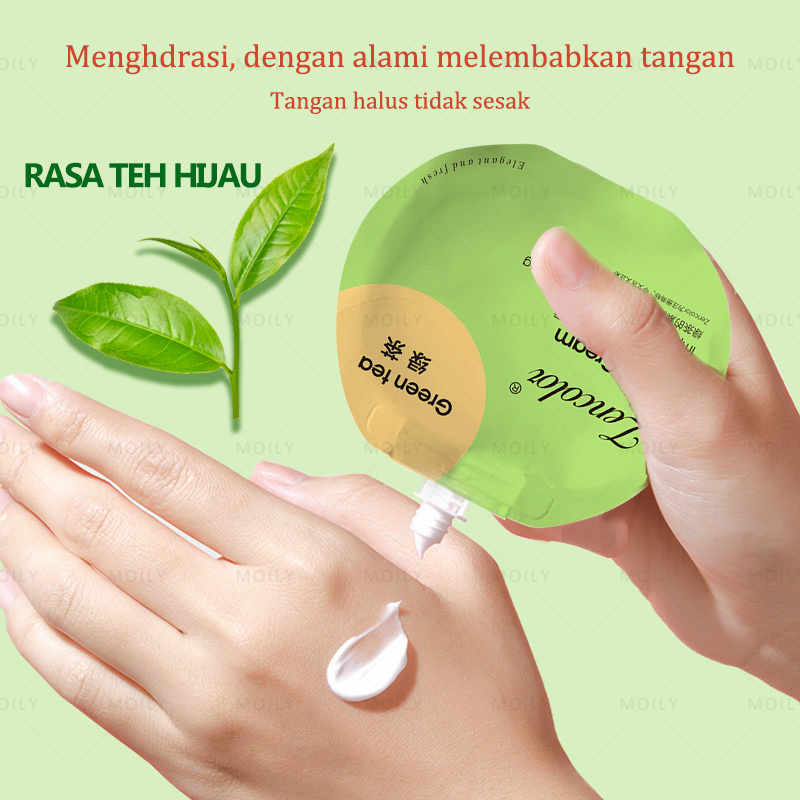 Hand crem Perawatan tangan Green tea 30g Pemutih Pelembab Memperbaiki kekeringan dan kekasaran