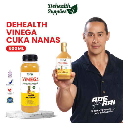 Dehealth Supplies VINEGA CUKA Nanas 500ml Plastik - Pineapple Vinegar