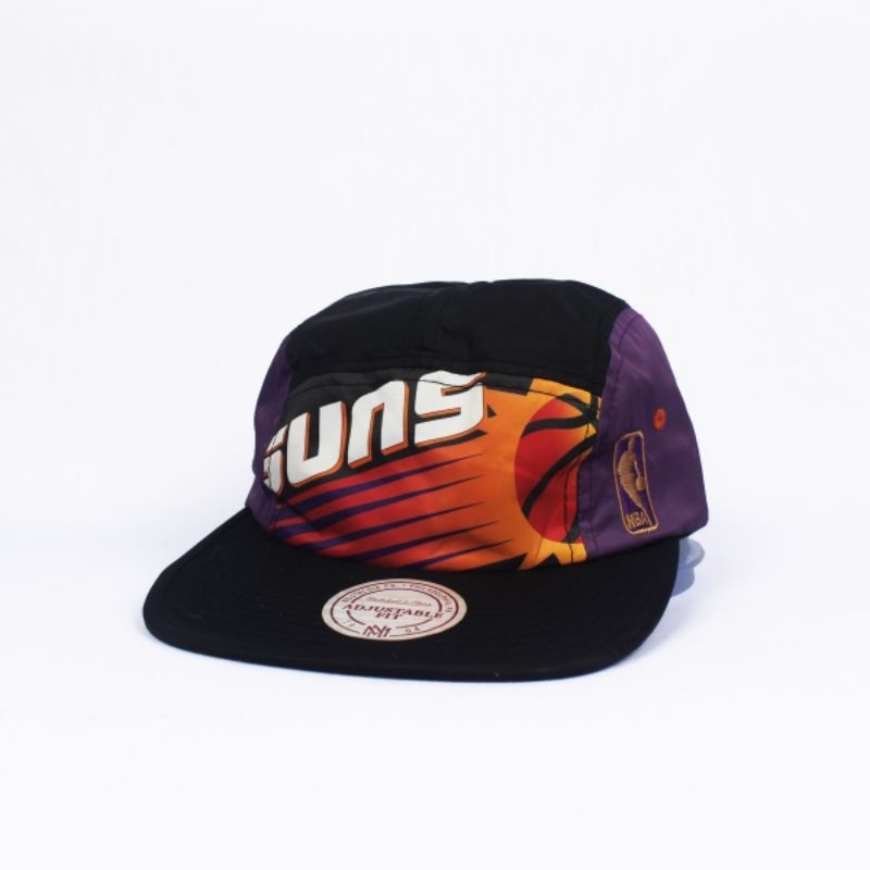 Topi 5-Panel Mitchell & Ness x NBA Phoenix Suns Black Dark Purple OSFA Adjustable Second Murah Origi