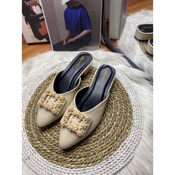 Sandal Wanita Heels Briana Mules Hak Tahu MT 17