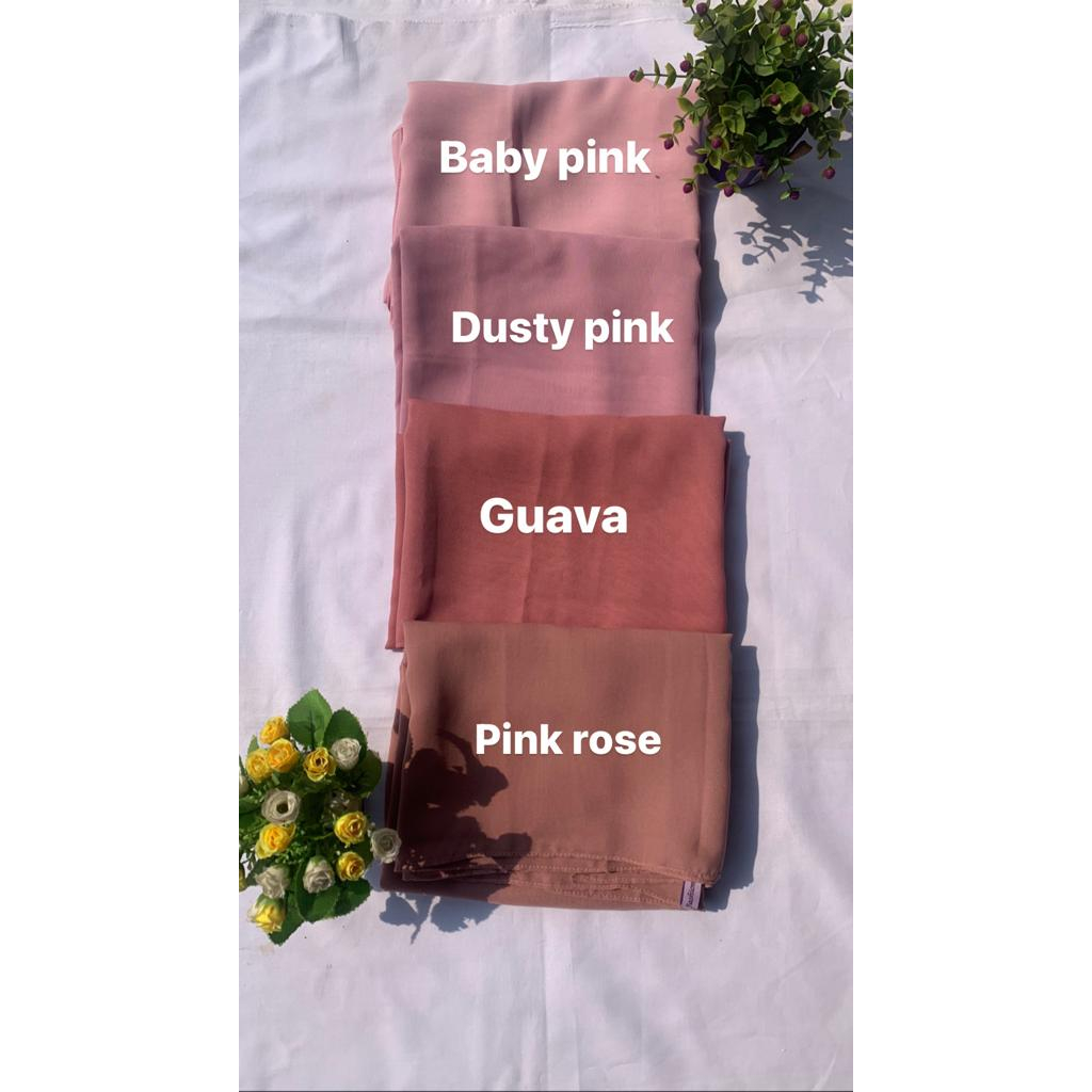 BELLA SQUARE HIJAB SEGIEMPAT POLLY COTTON PEACH/PASTEL/NUDE