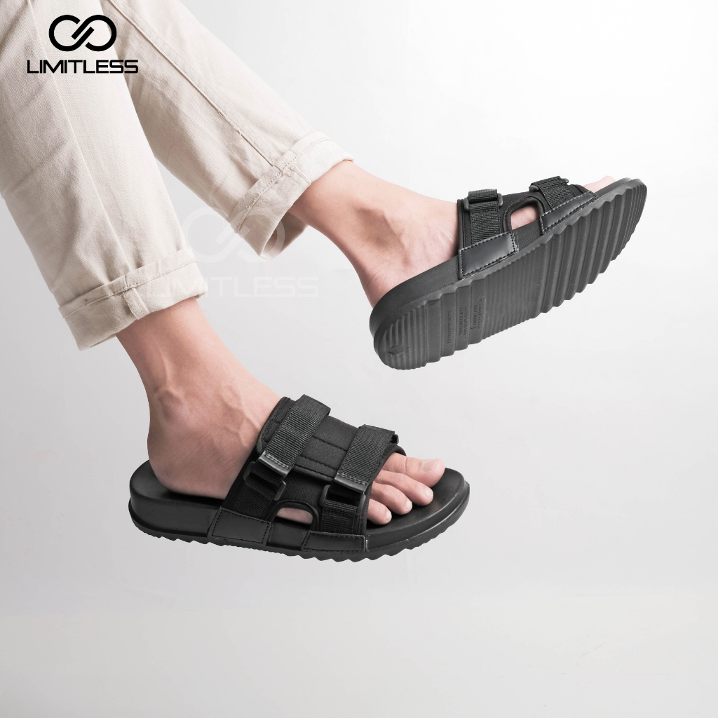 Sendal Slop Pria Mose Fashionable Casual Trendy Sandal Slide Cowok Kasual Kekinian Terbaru 2023