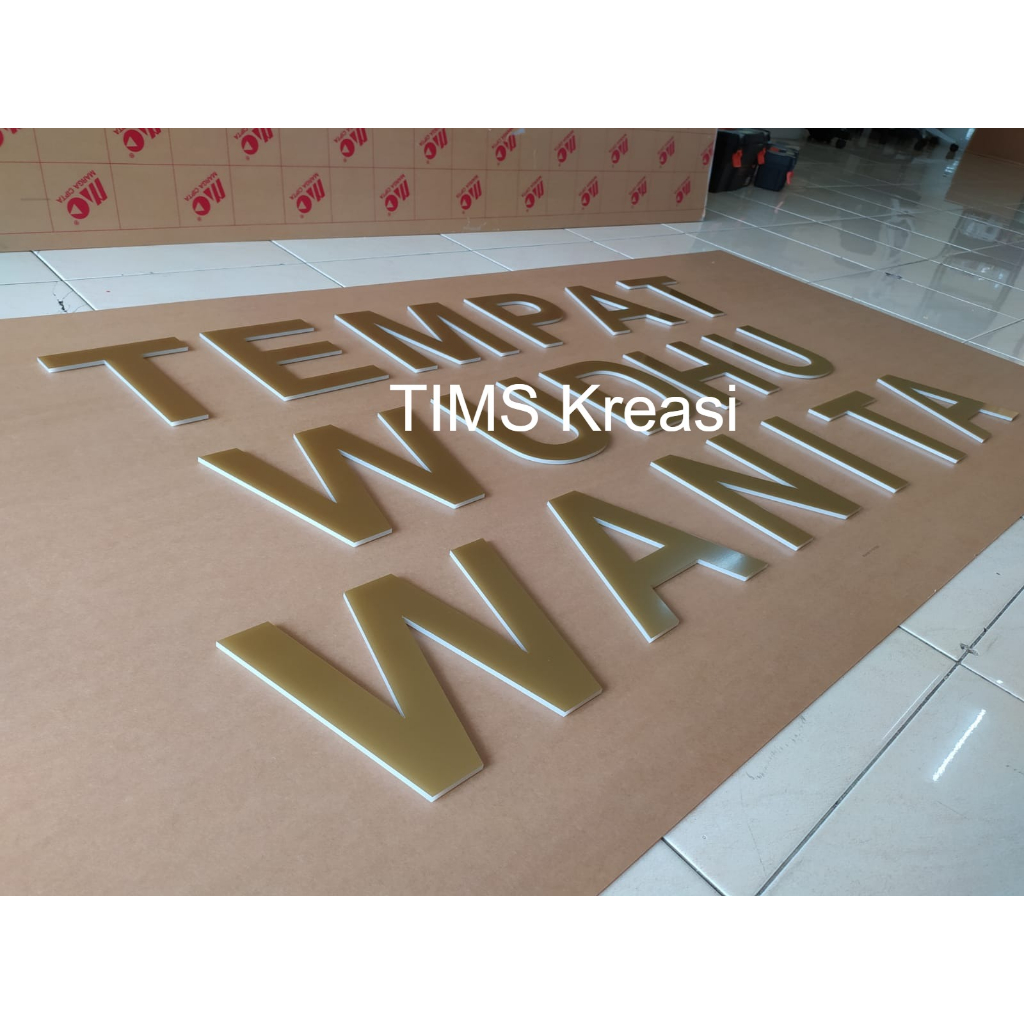 Huruf Akrilik | Cutting Letter Akrilik | Tulisan Timbul Akrilik |