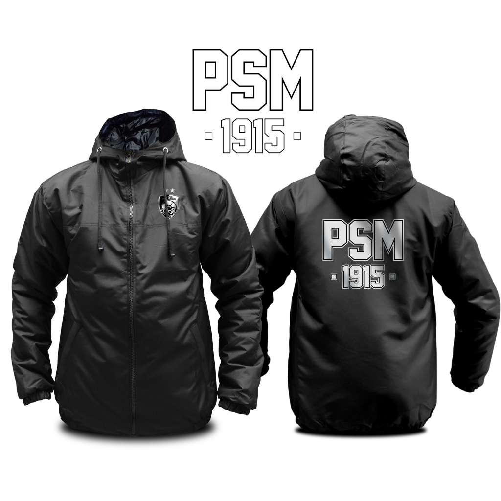 Jaket PSM Makassar 1915 Jaket Hooligans Elegan Black